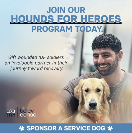 Belev Echad ad — Hounds for Heroes, variant B (the soldier leads)